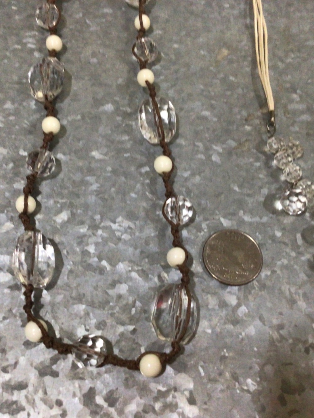 Lot of two fun necklaces. Can be worn individually or together great shape. - Picture 7 of 8
